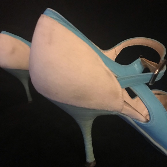 Narciso Rodriguez suede and leather heels, sz 38 - Picture 5 of 6